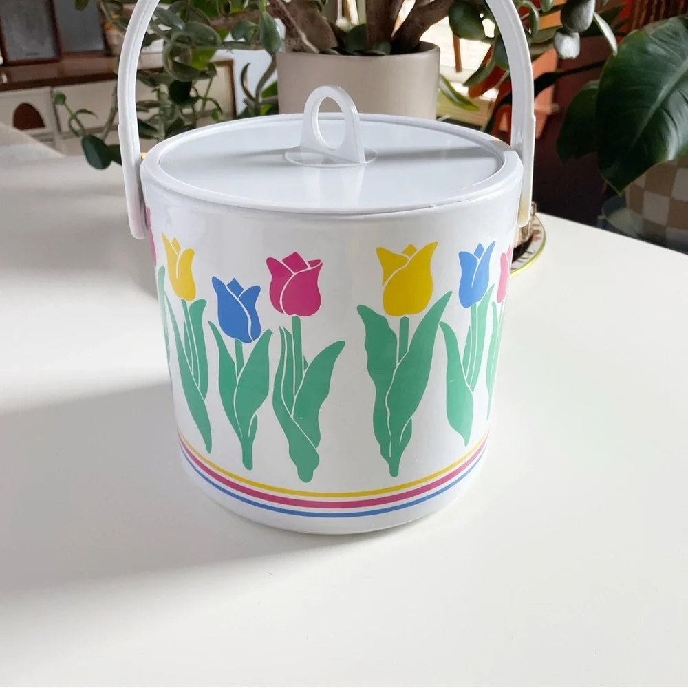 Vintage 70’s Retro Tulip Ice Bucket